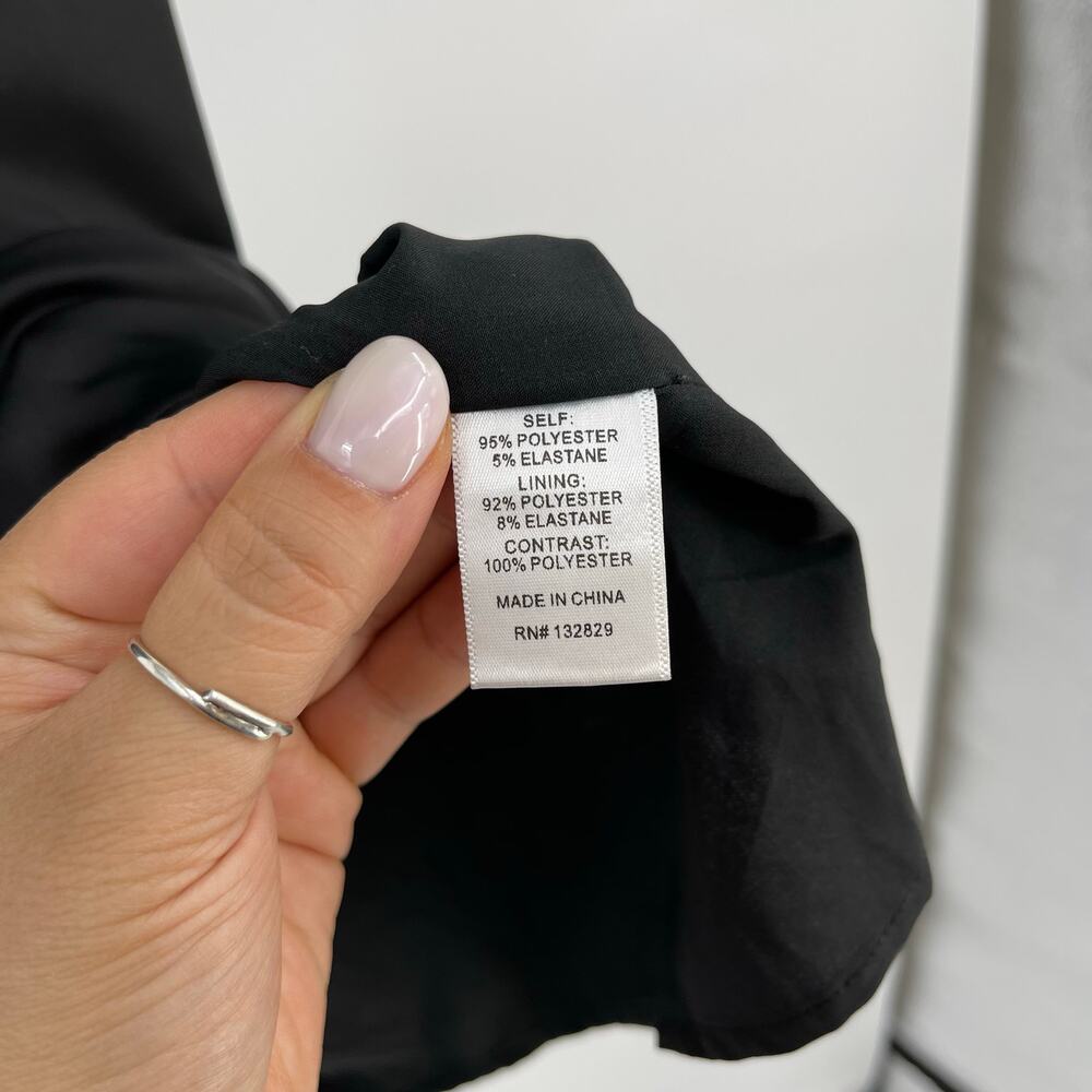 superdown | NWT Tony Mini Dress in Black Satin Sweetheart Lace Babydoll L - Picture 7 of 8